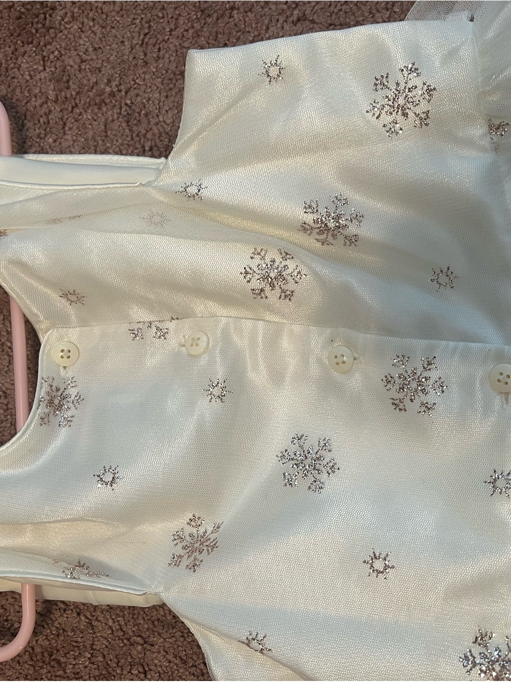Jona Michelle Ivory Dress with Rose-Gold Sequin Waistband - Picture 6 of 7